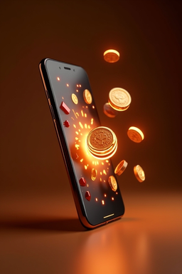 Смартфон с приложением Олимп Казино